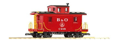 PIKO 38827 B&O Wood Caboose, Red, Collection Item