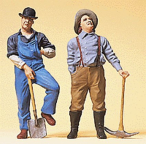 Preiser 45101 Standing Laborers w/Spade & Pick-Axe