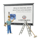 Preiser 45126 Worker On Ladder, Putting Up Poster, Accessories