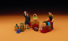 LGB 5229 Porter Figures, Luggage, Collection Item