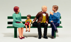 LGB 52450 1900s Figures, Seated, Set 2, Collection Item