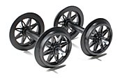 LGB 67303 Double-Spoke Wheel Sets, Plastic, 2 pieces
