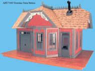 ART7100 Aristo Craft Victorian Train Station, Assembled, Collection Item
