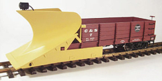 Aristo Craft 46702 Working Wedge Type Snow Plow w/Light, C&S, Collection Item