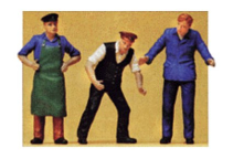 Preiser 45028 Delivery Men in Work Clothes