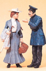 Preiser 45065 Lady & Railroad Conductor