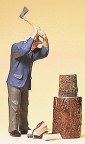 Preiser 45090 Man Chopping Wood