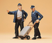 Preiser 45098 Delivery Men with Dolly