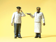 Preiser 45144 US Sleeping Car Porter & Waiter