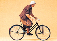 Preiser 45068 Woman on a Bicycle