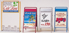 Preiser 45221 Bicycle Stand / Advertising Boards