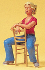 Preiser 45508 Young Woman Seated with Chair