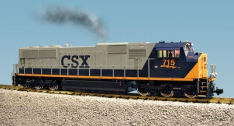 USA Trains R22607 SD70 MAC Diesel, CSX, Blue/Gray
