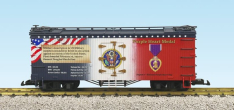USA Trains R16057 Purple Heart and Military Merit Badge, 2 Sided Car