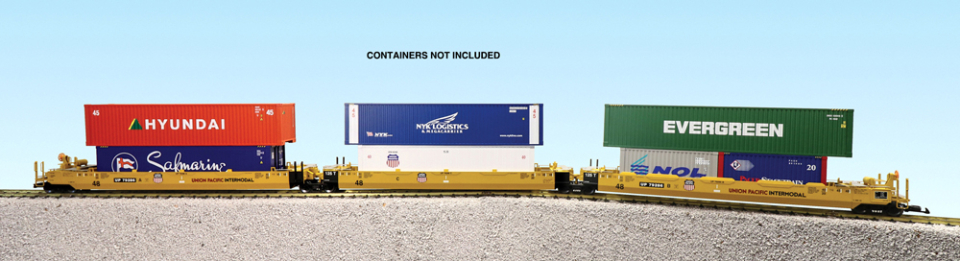 Gros Plan Sur La Locomotive Du Train De Marchandises De L'union Pacific