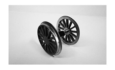 PIKO 36083 BB Plated Traction Wheelset BR194, Black