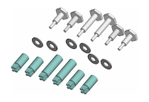 PIKO 36091 Crankpins - 45mm Mogul Wheels (Set of 6) replaces 38210-82