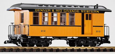 PIKO 38601 D&RGW Wood Combine #297, Yellow, NO BOX, Collection Item