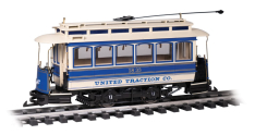 Bachmann 93944 United Traction Co. Streetcar, Blue and Cream w/Metal Gears, Collection Item