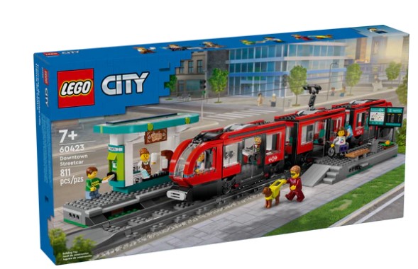 LEGO 60423 Downtown Streetcar and Station Kit