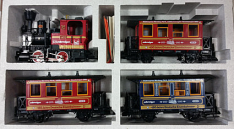 LGB 20535 1985 Red Schweiger-Zug Set with Blue DIner, Collection item
