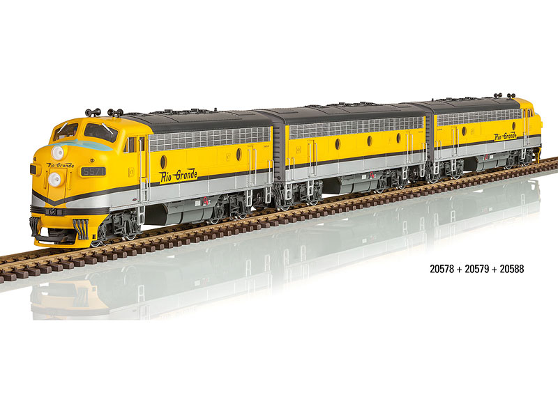 2063 / ECHELLE G LGB LOCOMOTIVE DIESEL TYPE 020 D ET RGW 50