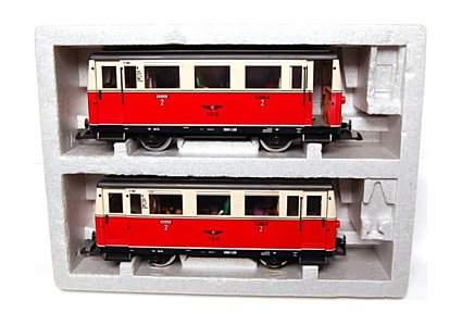 LGB LEHMANN レーマン レールバス 2両連結セット 2065 LGB Model Trains, LGB Locomotives, Garden Train Sets, G Scale
