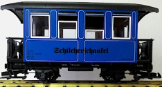 LGB 34075 Schilcherschaukel Passenger Car, Blue, Collection Item