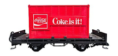 LGB 4003 Flat Car with Coca-Cola Container, Collection Item