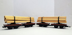 LGB 40470 Flat Cars with Log Load, NO BOX, Collection Item