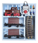 LGB PRR Schoema Diesel, Brown, Flat Car Starter Set, Collection Item
