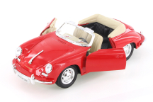T29390 Porsche 356B Convertible, Die Cast, 1/24 Scale, Assorted Colors