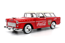 1955 Chevy Bel Air Nomad, 1/24 Scale, Die Cast, Coca-Cola