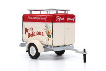 Coca-Cola Trailer, Die-Cast, 1/24 Scale, Red/Cream