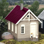 Piko 62707 Hill's Gingerbread House  (built up, assembled model)