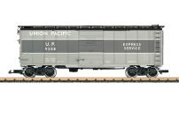 LGB 41918 U.P. Gray Steel Box Car w/Metal Wheels