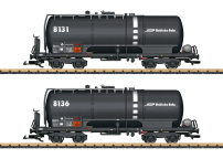 LGB 47835 RhB Tank Car Set Era V (2 cars) w/Metal Wheels