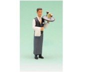 Prehm 500026 Waiter in Black Vest - Metal Figure