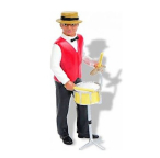 Prehm-Miniaturen 500035 Dixie Land Musician - Drums - Metal Figure