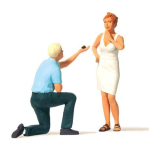 Preiser 44932 Marriage Proposal w/Ring