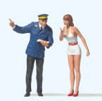 Preiser 45001 Girl & Station Clerk