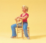 Preiser 45508 Young Woman Seated with Chair