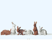 Preiser 47052 Assorted Rabbits