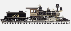 Bachmann 81491 Kansan Central Spectrum Locomotive w/Lights and Smoke, Collection Item