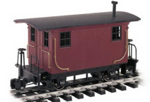 Bachmann 93170 Logging Caboose, Red, Unlettered, Collection Item