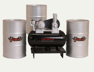 M0603 Compressor and 3 Fuel Barrels
