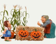 M8833 Flat BackJack-O-Lanterns, Set of 4