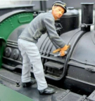 Prehm-Miniaturen  500059 Locomotive Fitter w/Tools- Metal Figure
