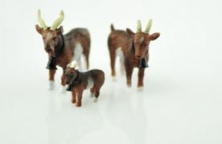 Prehm-Miniaturen  Goats Driven Down from Mountain Pastures