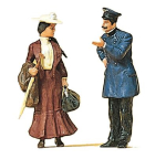Preiser 45065 Lady & Railroad Conductor